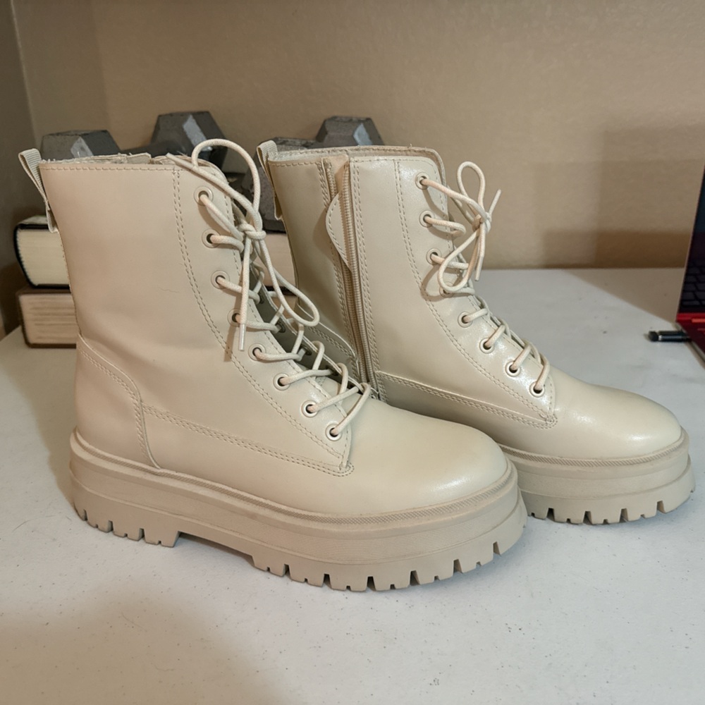 Stradivarius Lace up/Zip up Boots